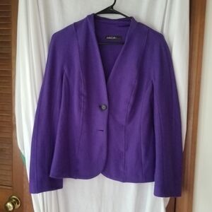 Marccain purple wool blazer sz 4